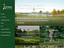 Tablet Screenshot of listowelgolfclub.ca